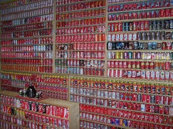 20 impresionantes colecciones que nunca imaginarías que existen - ¿A quién no le gusta la Coca-Cola?