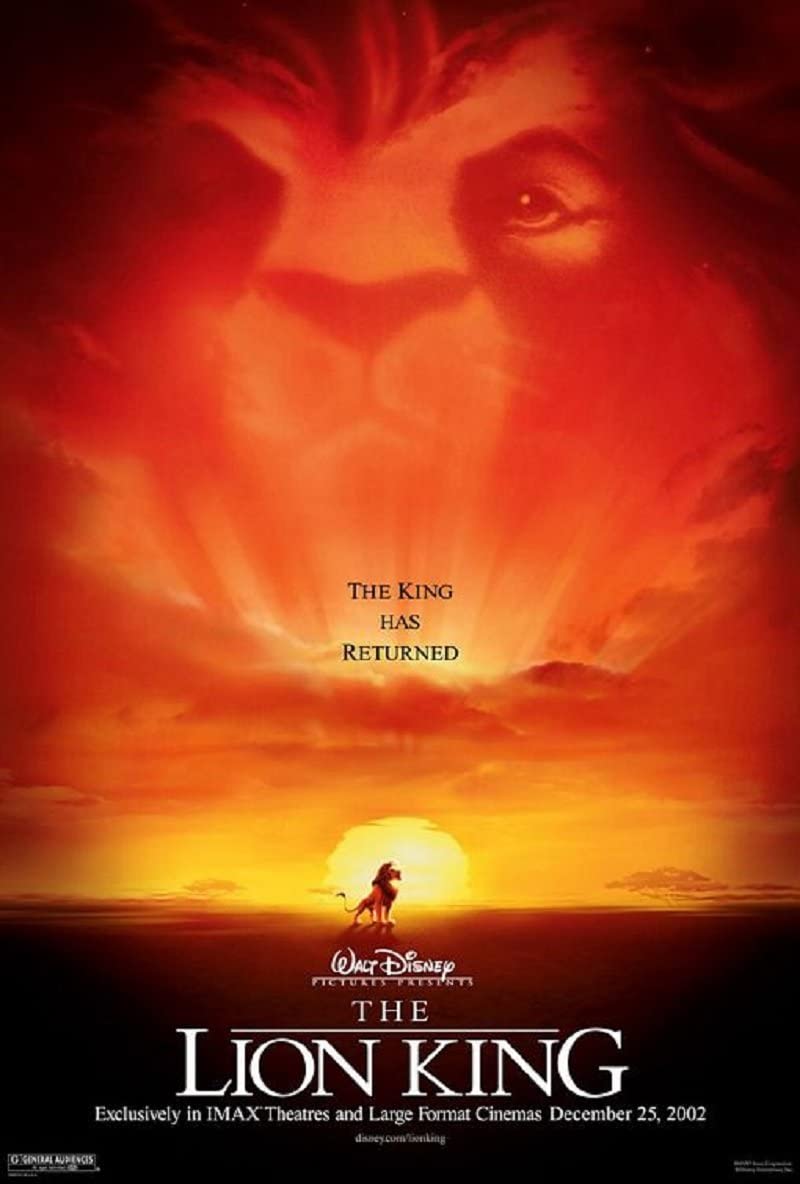 The Best Movies of All Time according to IMDB - The Lion King - 1994