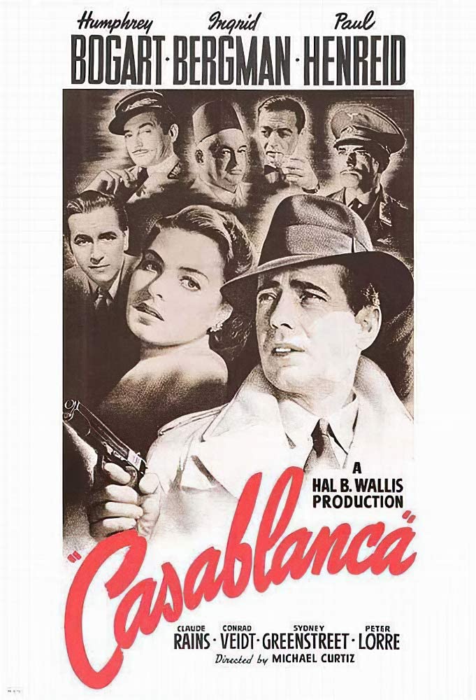 The Best Movies of All Time according to IMDb - Casablanca - 1942